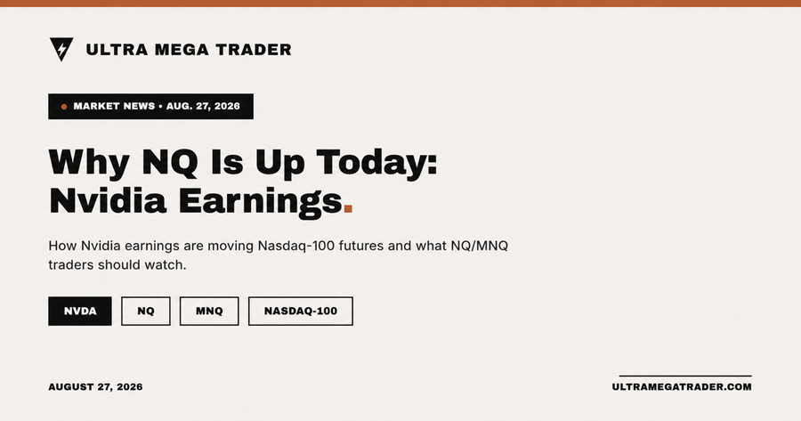 Nvidia earnings lifting NQ and MNQ Nasdaq-100 futures