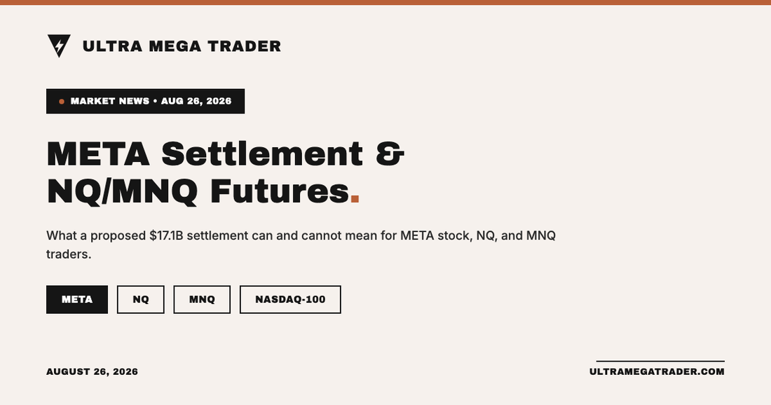 META settlement news and its possible relationship to NQ and MNQ futures