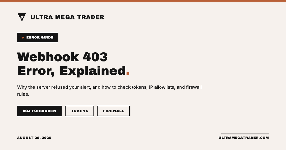 TradingView webhook receiving a 403 Forbidden server response