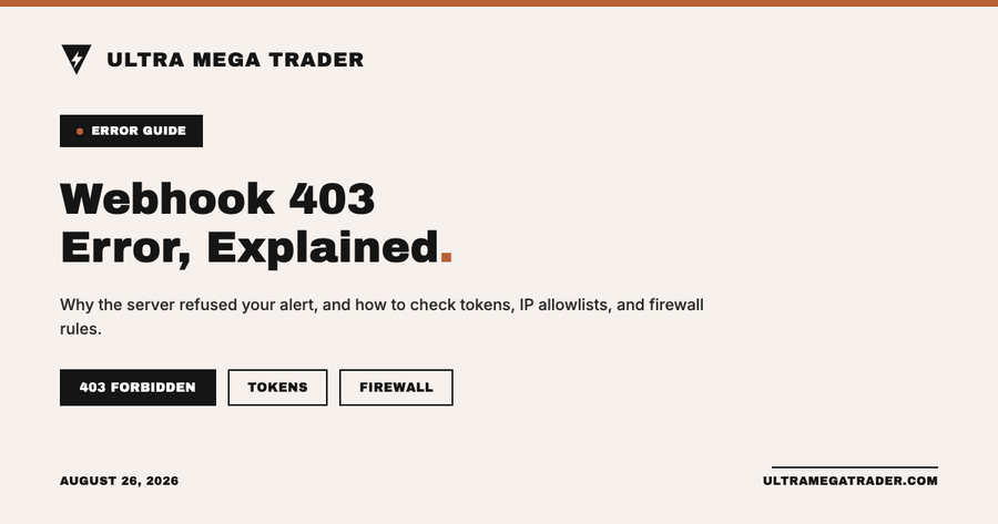 TradingView webhook receiving a 403 Forbidden server response