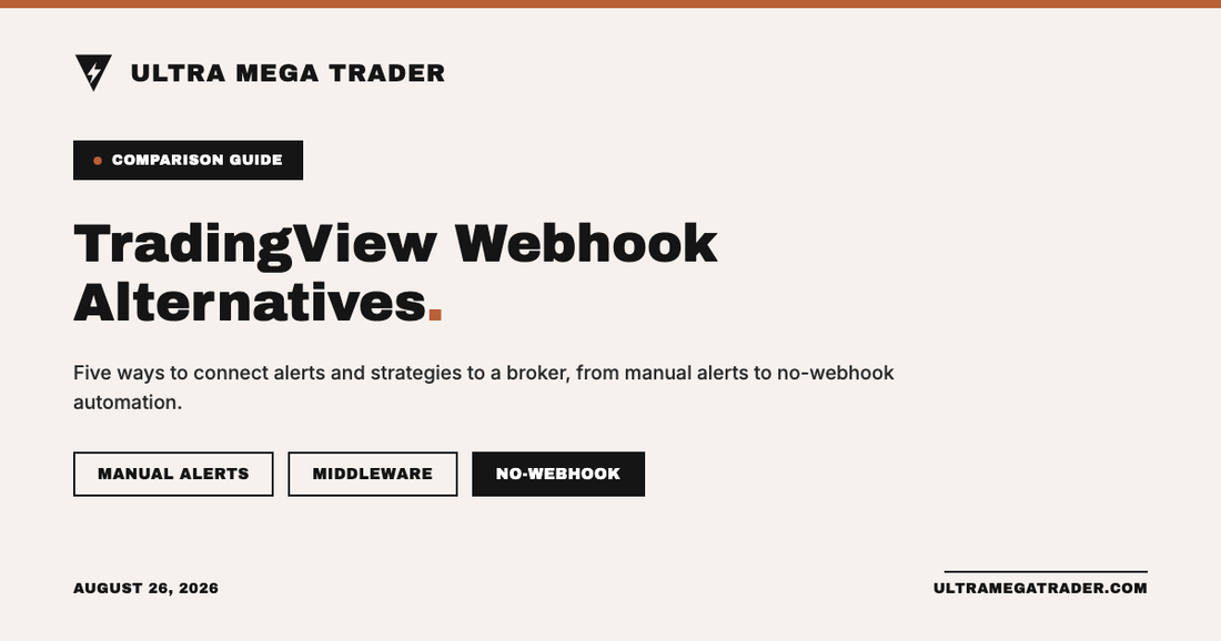 Five TradingView webhook alternatives compared from alerts to broker automation