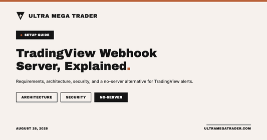 Secure TradingView webhook server architecture and no-server automation alternative