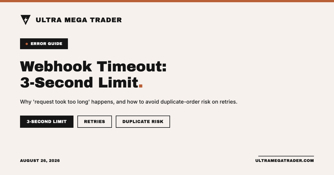 TradingView webhook request timing out at the three-second limit